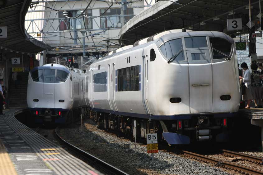 東海道本線　485系特急「雷鳥」　新大阪-大阪