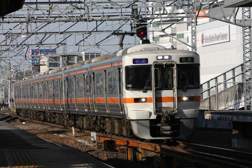 東海道本線名古屋駅　313系快速列車