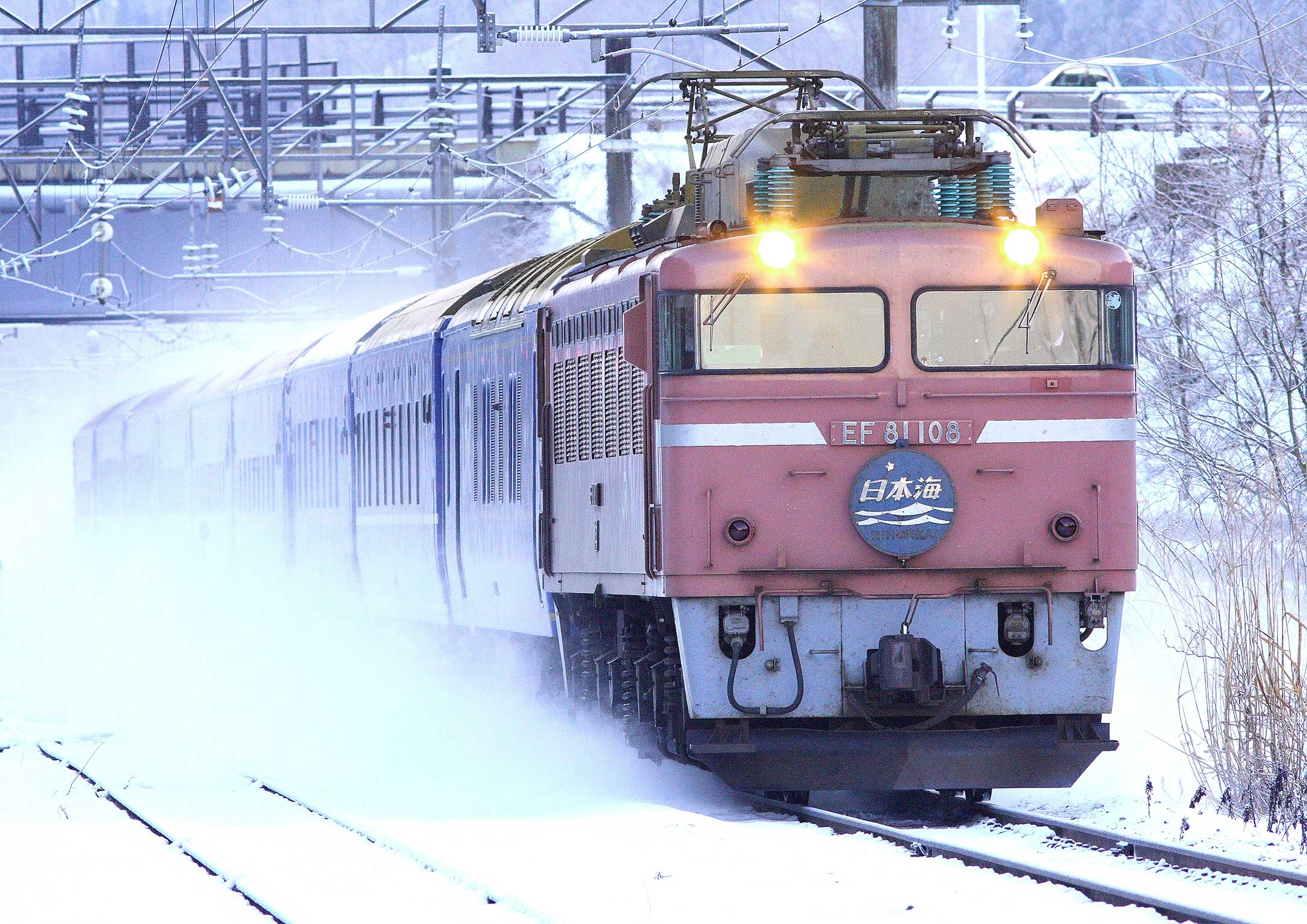 奥羽本線陣場－白沢　EF81牽引寝台特急「日本海」