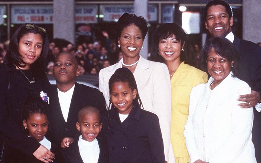 denzel washington wife and kids